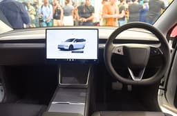 Tesla Model Y Even the dashboard has a very minimalistic design. Tesla Model Y Even the dashboard has a very minimalistic design.